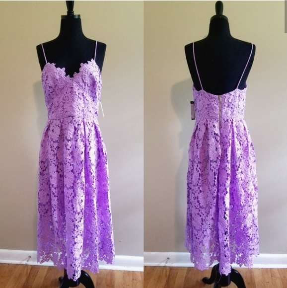 Donna Morgan Anthropologie Renata Purple Dress 169 - Picture 2 of 6